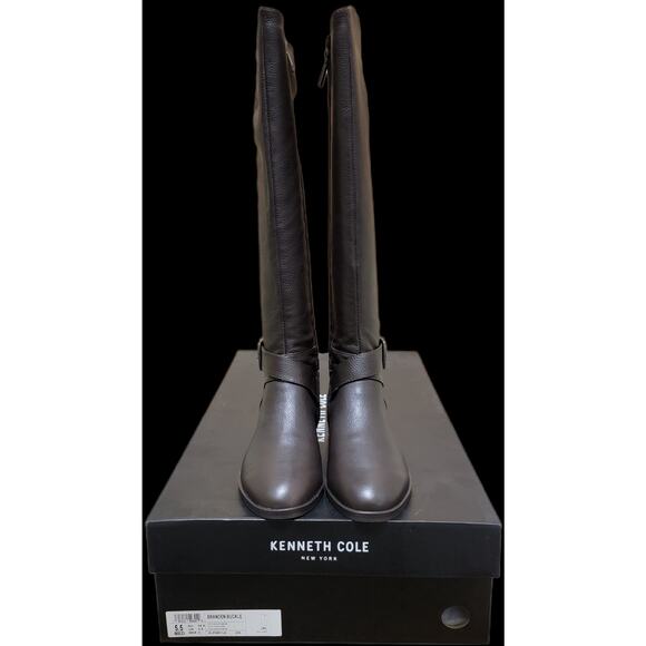 Kenneth Cole Women Branden Knee High Riding Boots Size US 5.5M Chocolate Brown - Picture 7 of 7